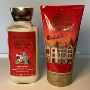 B&BW Bright Christmas Morning Body Lotion + Body Scrub 2pc Set - Seasonal 2023